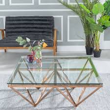 Additional elements depending on the equipment can be: Urban Deco Prism Glass And Rose Gold Coffee Table Cfs Furniture Uk