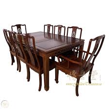 Luxury dining chair modern dining room tables dining room sets dining room furniture dinning table furniture ideas style oriental round dining set oriental. Chinese Antique Rosewood Dining Table W 8 Chairs Set 17lp38 1896846286