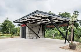 Pilih keramik carport hitam putih dengan tekstur yang sedikit kasar, dan tata seapik mungkin. Lingkar Warna 15 Inspirasi Desain Rumah Minimalis 1 Lantai Berbentuk L