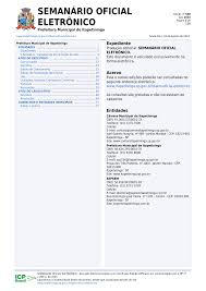 Semanário Oficial Eletrônico