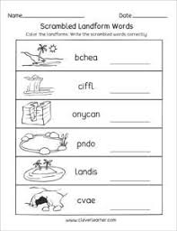 Landforms Printables And Worksheets For Kindergarten And Preschool Kindergarten Worksheets Free Worksheets For Kids School Worksheets