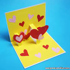 Read below to find out how you can create your own printable pop up card decorations if you need a few more elements to take your card to the next level, these decorations are sure to help! Heart Valentines Day Pop Up Card Easy Peasy And Fun