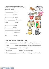 The following examples illustrate these points. Food Countable Uncountable Nouns Quantifiers Interactive Worksheet