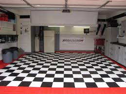 Checkerboard Floor Garage Makeover Garage Checkerboard Floor