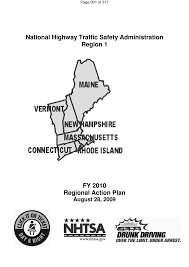 National Highway Traffic Safety Administration (NHTSA) FY 2010 Regional  Action Plans for Regions 1, 4-10