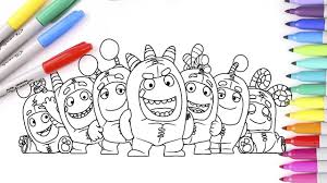 Touch device users, explore by touch. Coloring Oddbods Fuse Slick Zee Newt Bubbles Pogo Jeff Coloring Pages For Kids Youtube