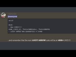 Jun 30, 2021 · valid & active codes. Yba Clickbaiting With The Lucky Arrow Code