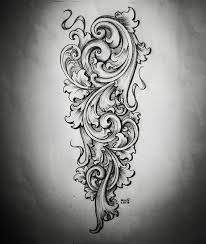Image May Contain Drawing Filigree Tattoo Scroll Tattoos Filagree Tattoo