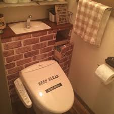 diy 賃貸トイレをタンクレス風に 掃除用具 収納 トイレ収納 diy トイレタンク 隠す