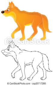 Dingo coloring page (1) the dingo 1 coloring page is available for free for you to print or/and color online. Dingo Wild Dog Dingo Isolated Color Drawing And Black And White Outline For A Coloring Page On A White Background Canstock