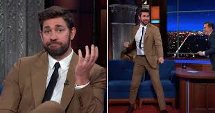 Out of the office's 201 total episodes, krasinski directly appeared in all but one of them. Watch John Krasinski Re Create Jim Halpert S To Camera Look Popsugar Entertainment