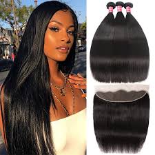 Unice hair peruvian body wave hd lace closure with 3pcs human hair weave icenu series. Nadula Straight Virgin Hair Weave 3 Bundles With Lace Frontal Closure 13x4 Ear To Ear Nadula