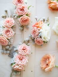 Diy Flower Comb Flower Hair Accessories Diy Wedding Hair Flower Comb