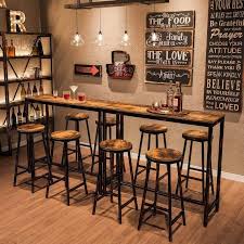 rustic bar table narrow 47 2 pub dining high table image 3 idee deco bar bar de salle a manger interieur pub