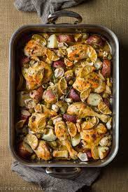 Chicken With Olives Garlic Lemon And Potatoes The Framed Table Chicken With Olives Chicken Recipes Cooking Recipes
