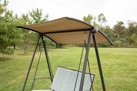 How To Replace The Canopy On A Patio Swing In 2020 Patio Swing Patio Swing Canopy Diy Canopy