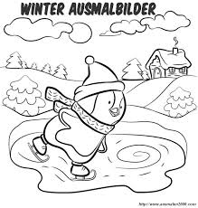 Ausmalbilder Winter Bild Pinguin Im Schnee