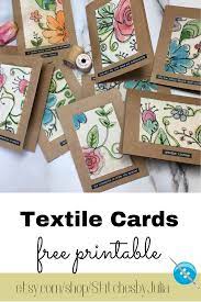 Best flashcards app to generate vocab notecards. Textile Cards Free Printable Fabric Cards Stitching Cards Sewing Cards