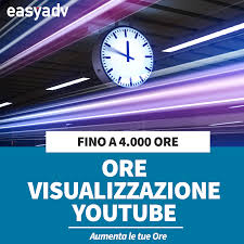 Comprare visualizzazioni youtube non è mai stato così semplice e veloce grazie ai sevizi offerti da comprasocial.me.aumenta ora le visualizzazioni dei video su youtube che vengono pubblicati dal tuo canale!. 4k Ore Di Visualizzazione Easyadv Advertising Solutions