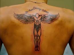Angel wings tattoo on back /source. 21 Heavenly Angel Tattoo Designs For 2013