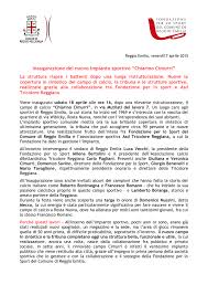 Una sezione faq sugli ultimi provvedimenti aggiornamento dpcm del 18 ottobre 2020 appello uisp alle istituzioni: Inaugurazione Del Nuovo Impianto Sportivo Chiarino Cimurri