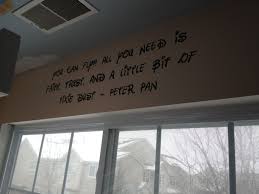 I M Doing This For The Little One S Room Except I Might Put Think Lovely Thoughts Instead Peter Pan Quotes Friends Quotes Disney Quotes