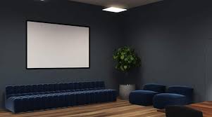 This is because dark colors visually recede, tricking the eyes into thinking the walls are further away than they actually are. What Type Color Of Paint To Use For A Projector Screen