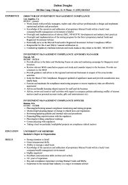 An it management consultant's resume should include a list of computer languages, softwares, certifications, etc., in the keywords section at. Investment Management Compliance Resume Samples Velvet Jobs In Compliance Monitoring Report Template Best Investing Business Template Book Report Templates