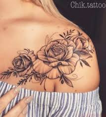 Rose Schulter Tattoo Fur Frauen Shoulder Tattoos For Women Shoulder Tattoos Rose Shoulder Tattoo