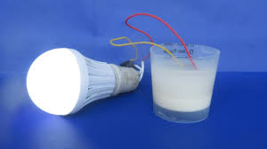How To Make Free Energy Salt Water With Light Bulb Very Easy Science P Easy Science Projects Science Projects Light Experiments