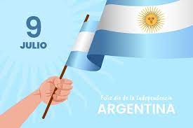 La declaración de independencia de la argentina fue una decisión tomada el martes 9 de julio de 1816 por el congreso de tucumán, por la cual declaró la formal ruptura de los vínculos de dependencia política de las provincias unidas del río de la plata con la monarquía española. Free Vector 9 De Julio Declaracion De Independencia De La Argentina Illustration