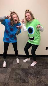 Diy Monsters Inc Mike Sully Halloween Costumes Monsters Inc Halloween Costumes Sully Halloween Costume Halloween Costume Monster