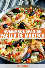 Spanish Paella De Marisco Recipe Seafood Paella Foodal Recipe Seafood Recipes Paella Paella Recipe