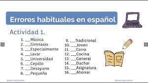 Actividad Errores Mas Habituales Pronunciacion The Most Common Mista Pronunciacion Actividades Fonetica
