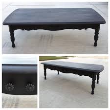 Coffee Table Black Chalk Paint W Clear Wax Coffee Table Furniture Black Chalk Paint