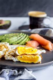 If you want a dippable yolk but you don't want to have to flip the egg, then you're going with sunny side up. Eggs Over Hard And Guide To Fried Eggs Paleo Keto Avocado Pesto
