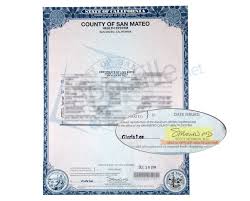 County Of San Mateo Certificate Of Birth Signed By Scott Morrow California State Birth Sign Birth Certificate