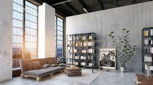 31 Zoom Backgrounds Your Coworkers Will Be Drooling Over In 2020 Industrial Style Living Room Modern Industrial Living Room Industrial Livingroom