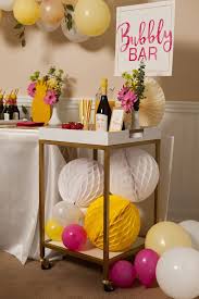 Pineapple Themed Bridal Shower Bubbly Bar Cart Via Pretty My Party Pineapple Bridal Shower Tropical Bridal Showers Bubbly Bar