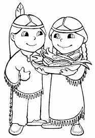 You can use our amazing online tool to color and edit the following pilgrim and indian coloring pages thanksgiving. Native American Thanksgiving Coloring Page Coloring Home