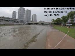 Daegu, South Korea - 2 Weeks of Monsoon Season Flooding. - YouTube