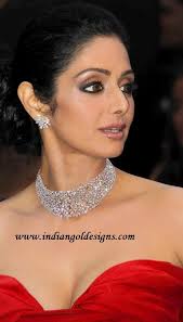 Gold And Diamond Jewellery Designs Sridevi Boneykapoor In Designer Diamond J Most Beautiful Indian Actress Beautiful Indian Actress Designer Diamond Jewellery