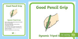 Pencil Grip Development Display Pack Eyfs Resource Twinkl