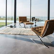 Its design can be found in many designer magazines; Barcelona Chair Knoll
