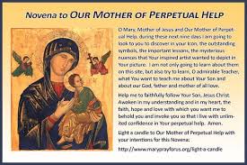 The Perpetual Novena Of Our Lady Of Perpetual Help Novena Catholic Prayers Blessed Mother