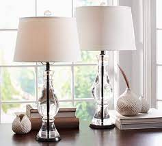 The lamp pictured below is the caitlyn lamp from pottery barn. Marston Crystal Table Lamp Pottery Barn