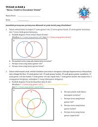 Pada kesempatan kali ini kami akan membahas mengenai diagram venn. Soal Cerita Diagram Venn Worksheet