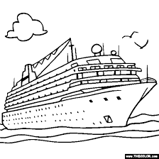 Cruise Ship Online Coloring Page Coloring Pages For Kids Online Coloring Pages Coloring Pages
