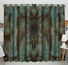 When deciding on window treatments for your own home, really don't ignore the bathroom curtains. Wood Printed Window Curtain Vintage Rustic Old Barn Wood Printed Grommet Room Darkening Curtains For Bedroom Kitchen 52x84inch 130x210cm Two Piece Buy At A Low Prices On Joom E Commerce Platform