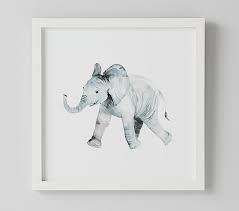 Create a magical adventure in their bedroom or nursery with enchanting bedding and decor. Baby Elephant Framed Art Pottery Barn Kids